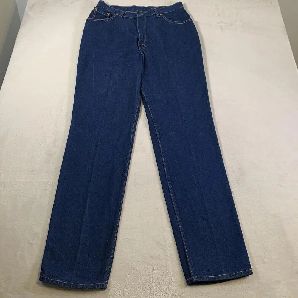 Levi’s 18505-0214 Jeans 30x36‎ Blue Vintage 80s High Rise Straight Leg Dark Wash